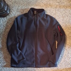 Free Country Men's Dark Jacket with Red Accent